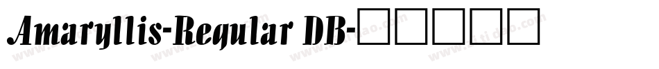 Amaryllis-Regular DB字体转换